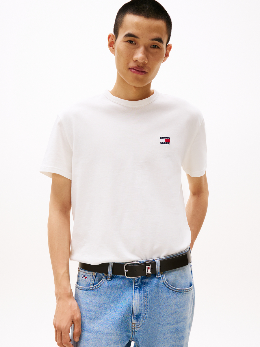 T-shirt van het merk Tommy Jeans in het Ecru