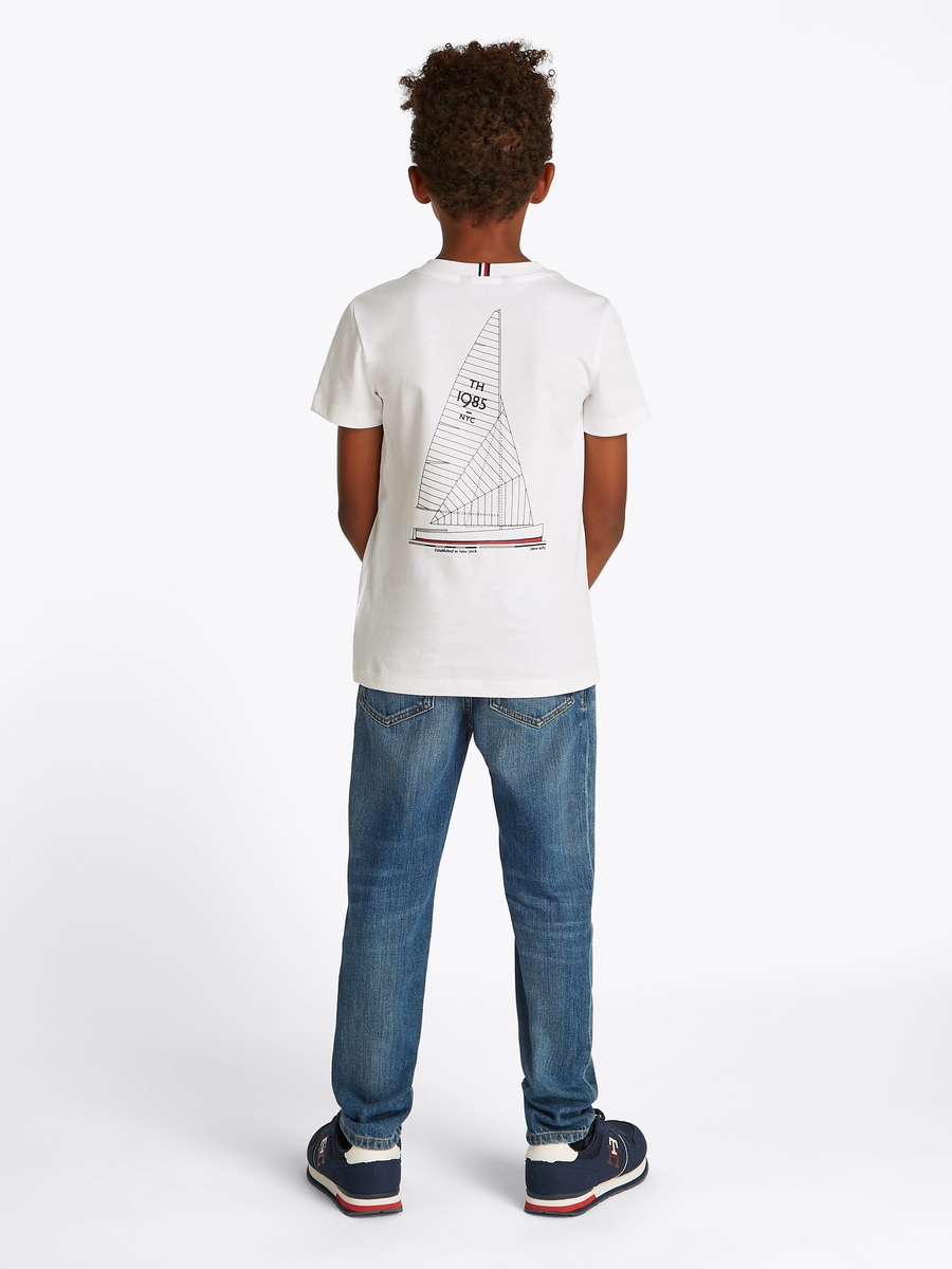 T-shirt van het merk Tommy Jeans in het Wit