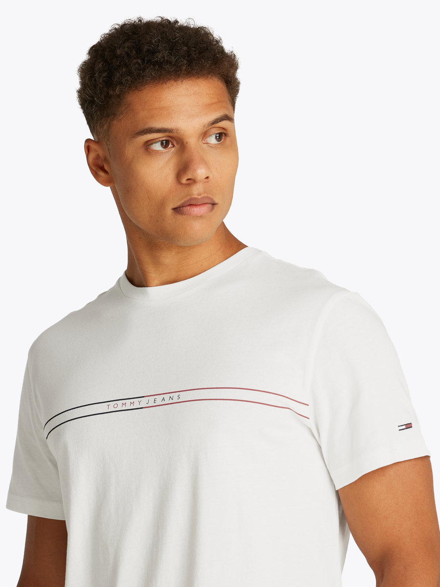 T-shirt van het merk Tommy Jeans in het Ecru