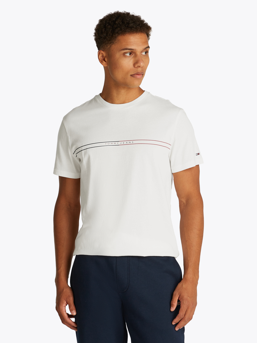 T-shirt van het merk Tommy Jeans in het Ecru