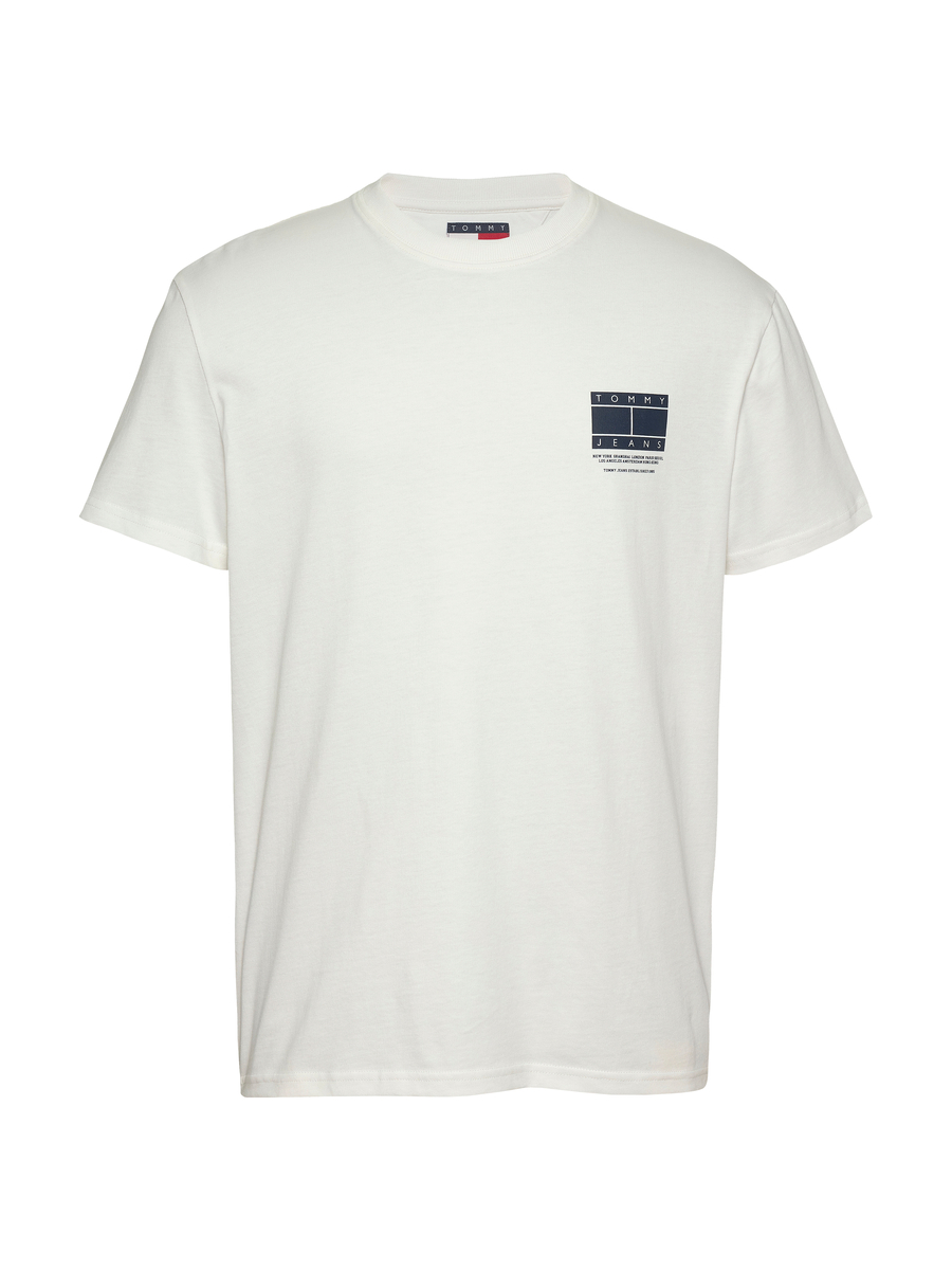 T-shirt van het merk Tommy Jeans in het Ecru