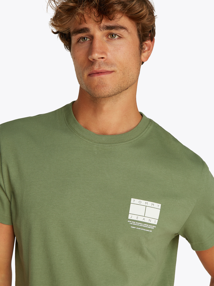 T-shirt van het merk Tommy Jeans in het Groen