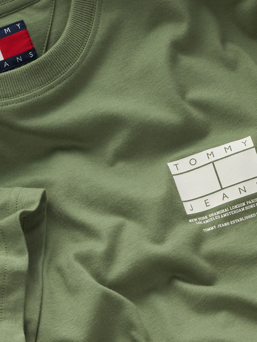 T-shirt van het merk Tommy Jeans in het Groen