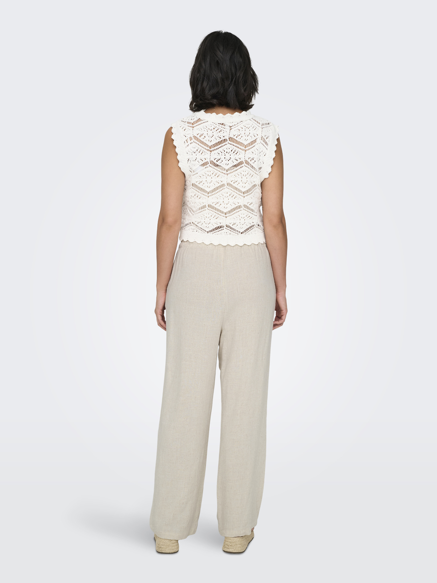 Broek van het merk Only in het Beige