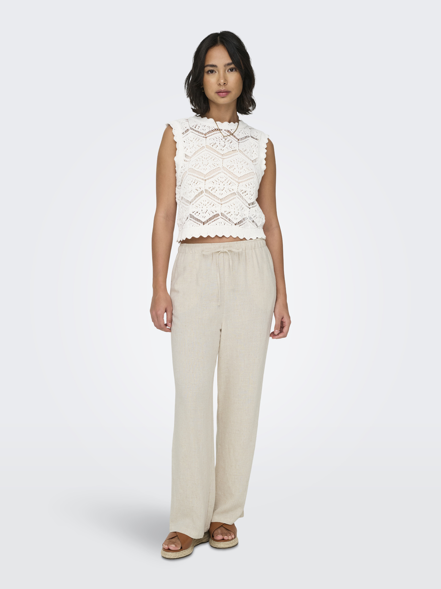 Broek van het merk Only in het Beige