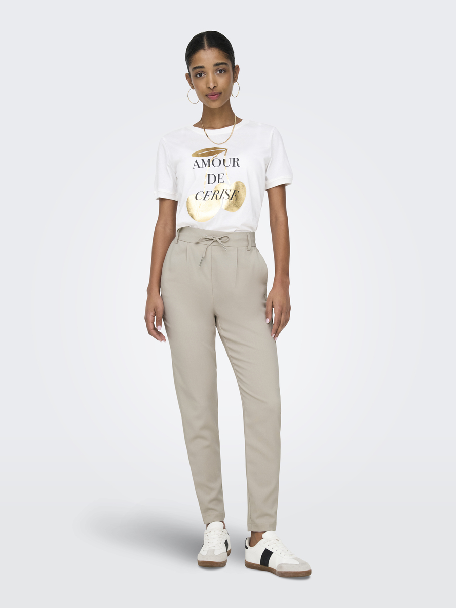 Broek van het merk Only in het Beige