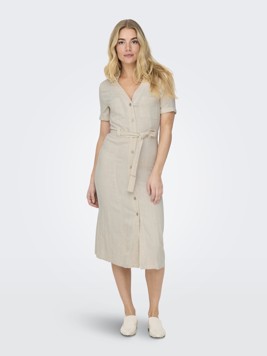 Kleed van het merk Only in het Beige