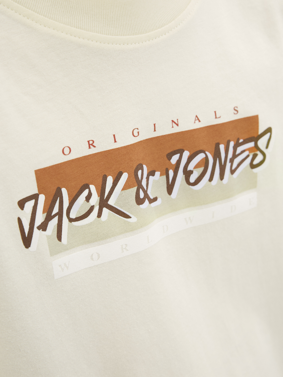 T-shirt van het merk Jack & Jones Junior in het Beige