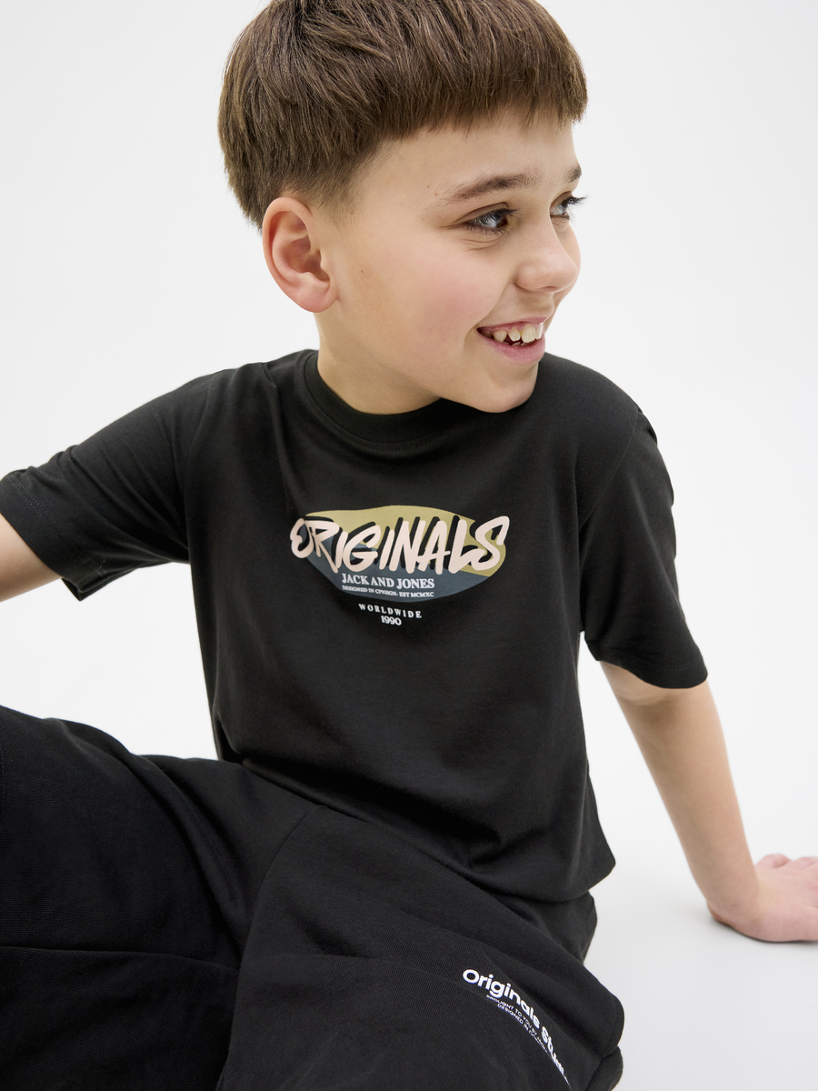 T-shirt van het merk Jack & Jones Junior in het Zwart
