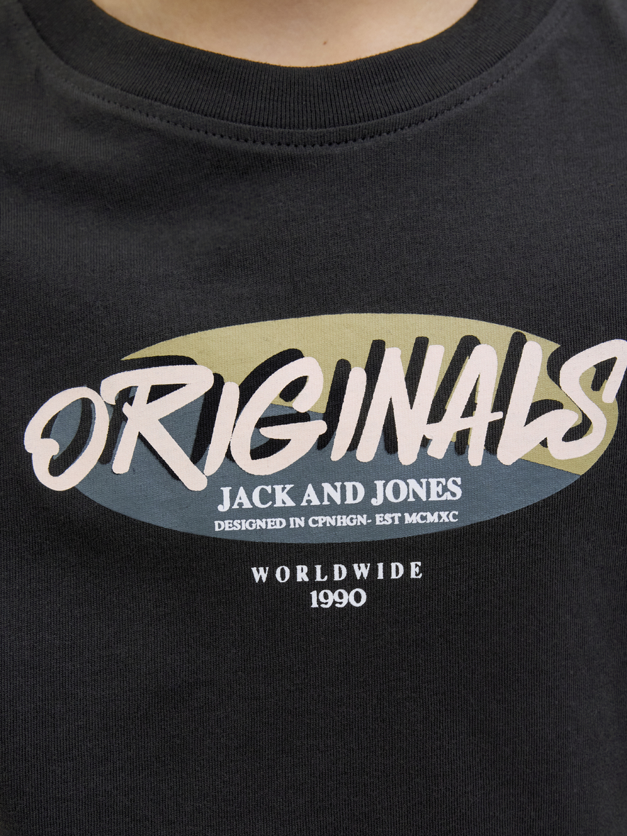 T-shirt van het merk Jack & Jones Junior in het Zwart