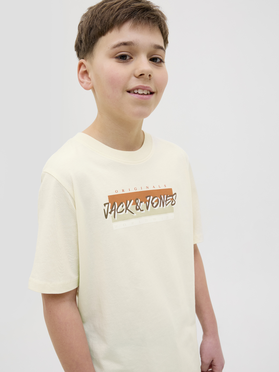 T-shirt van het merk Jack & Jones Junior in het Beige