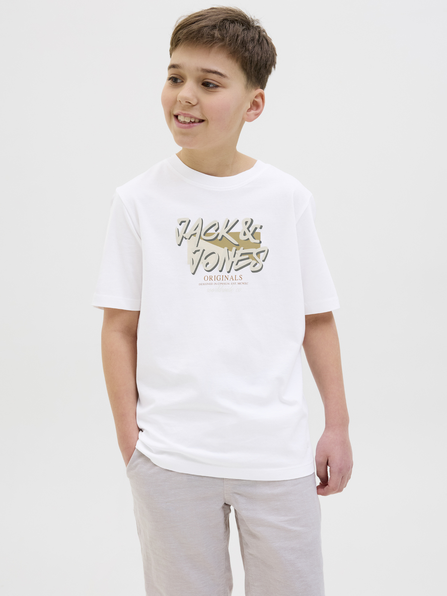 T-shirt van het merk Jack & Jones Junior in het Wit
