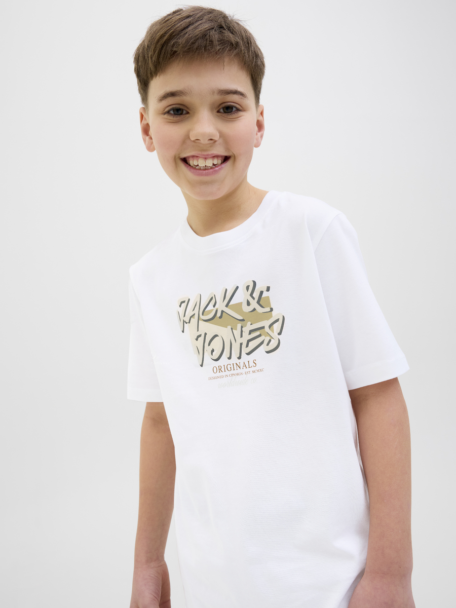 T-shirt van het merk Jack & Jones Junior in het Wit