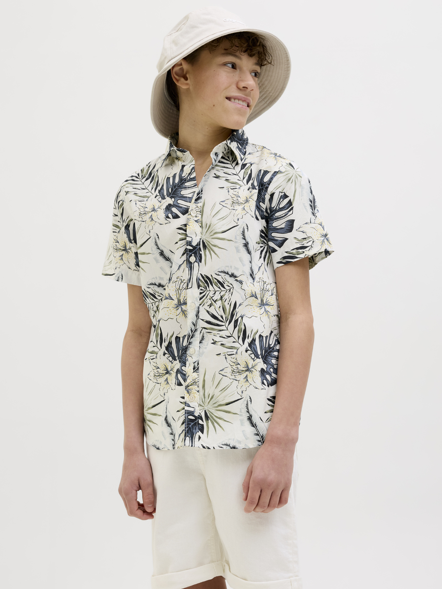 Hemd van het merk Jack & Jones Junior in het Ecru