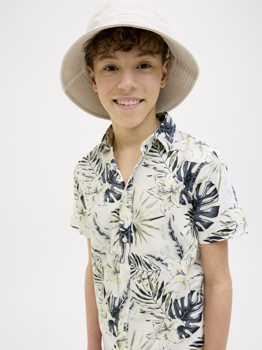 Hemd van het merk Jack & Jones Junior in het Ecru