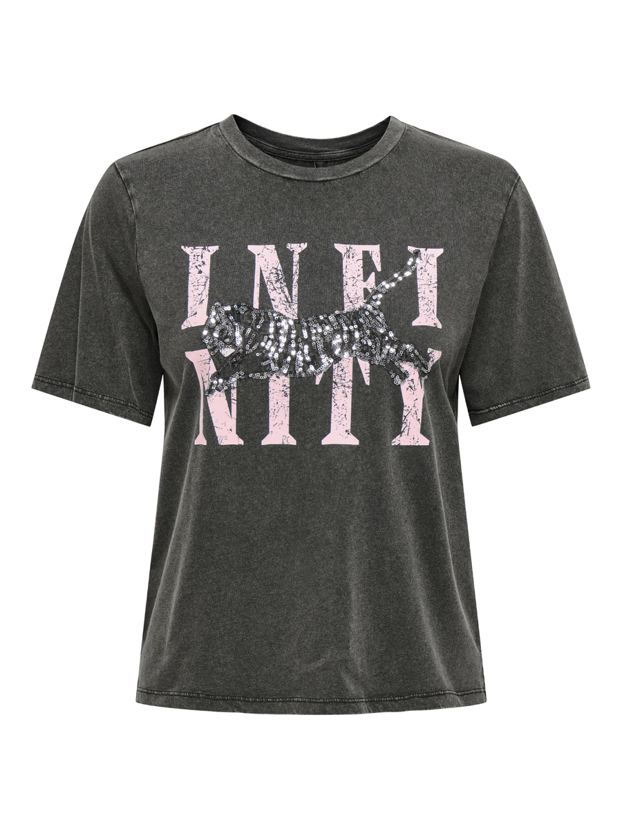 T-shirt van het merk Only in het Zwart