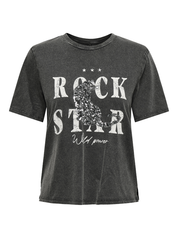T-shirt van het merk Only in het Zwart