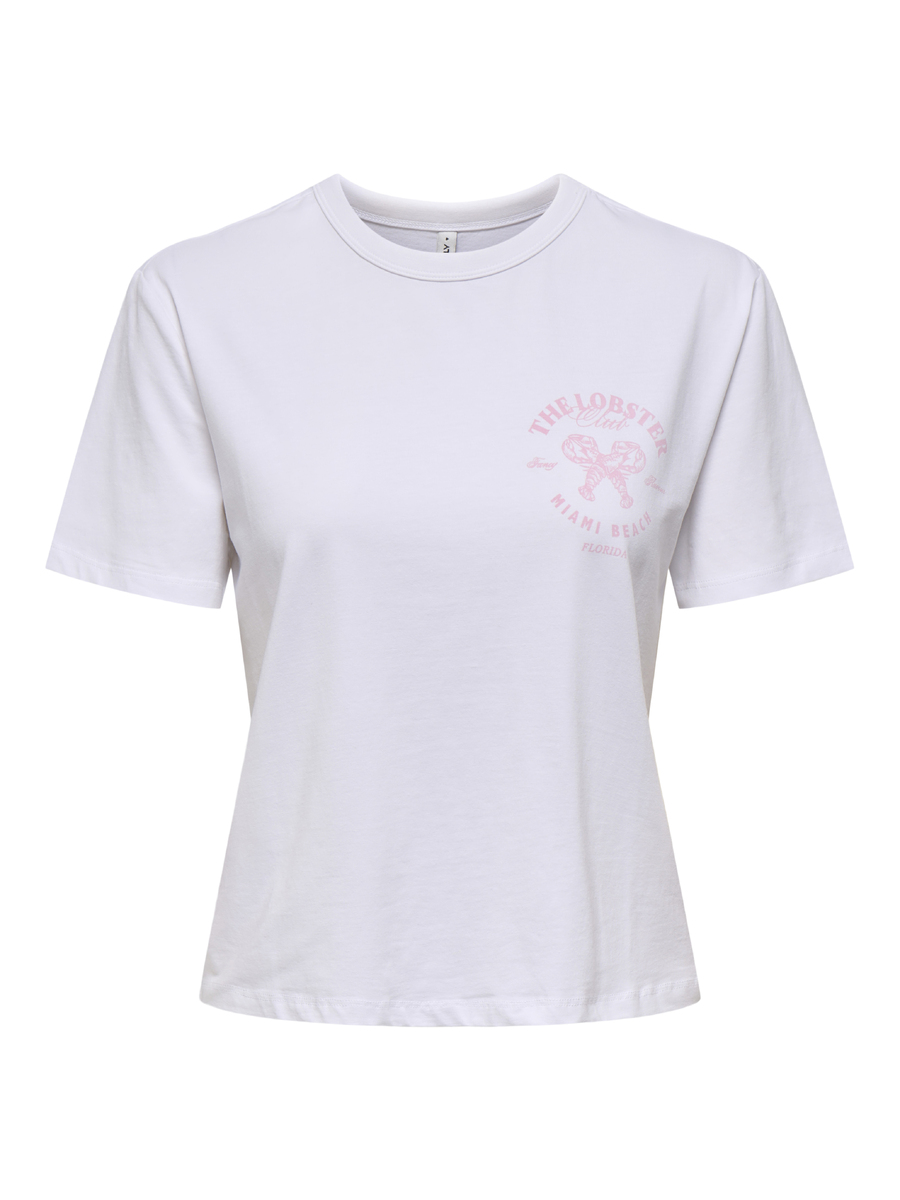 T-shirt van het merk Only in het Wit