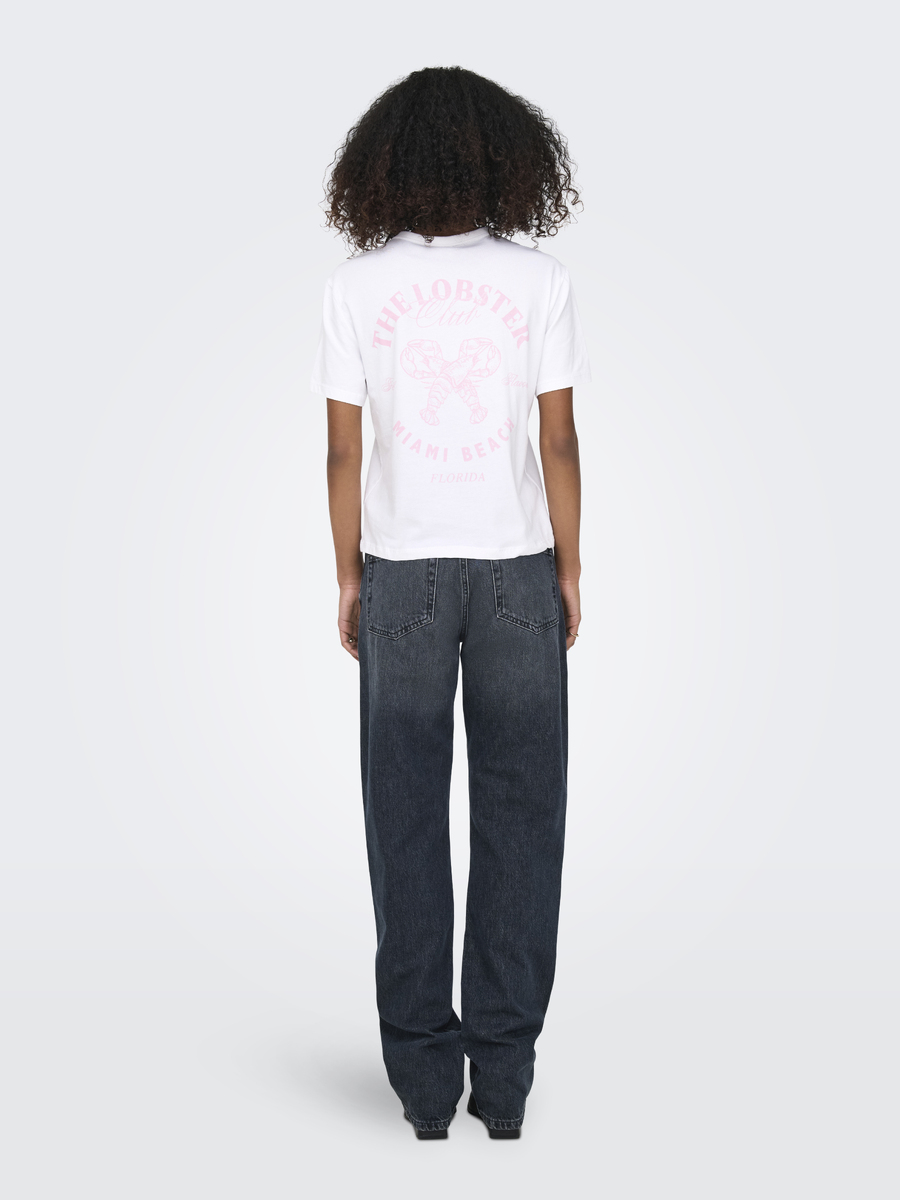 T-shirt van het merk Only in het Wit