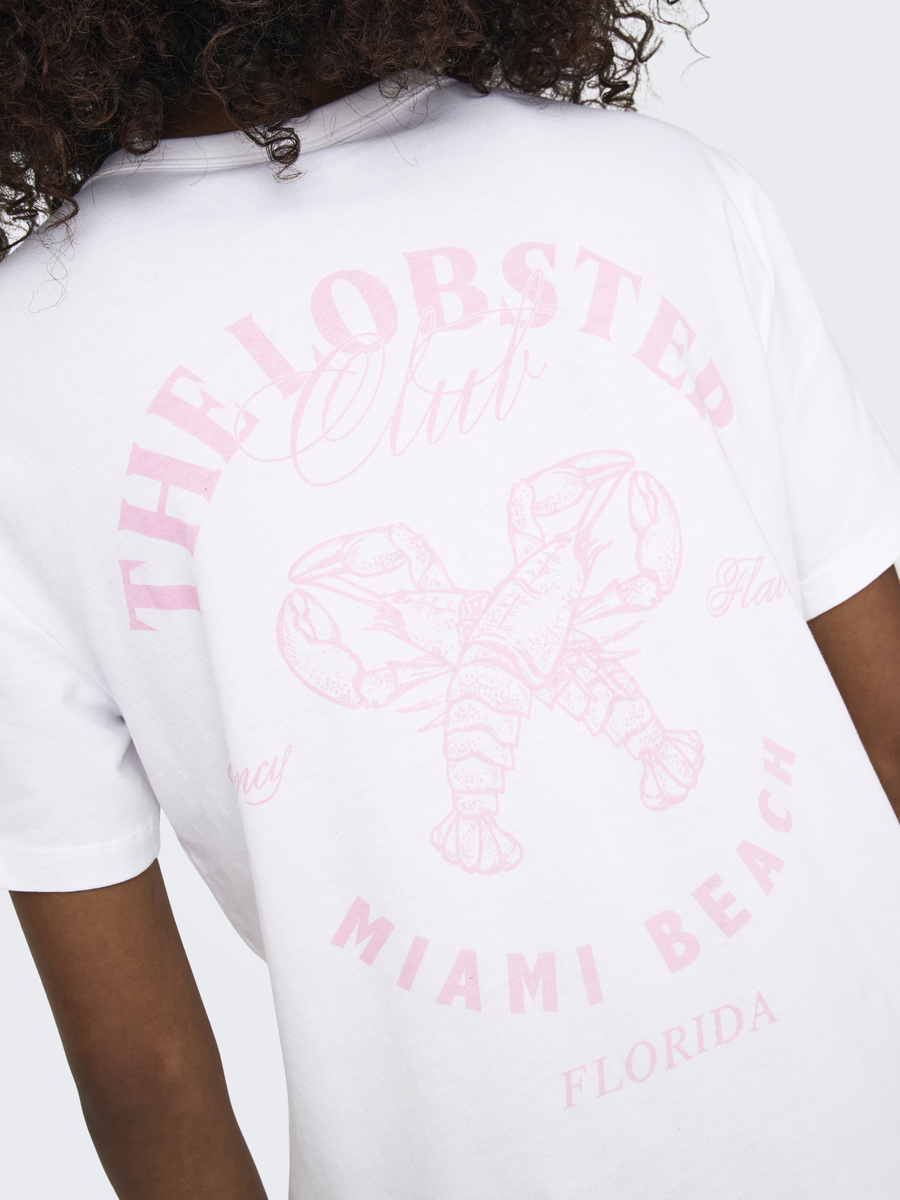 T-shirt van het merk Only in het Wit