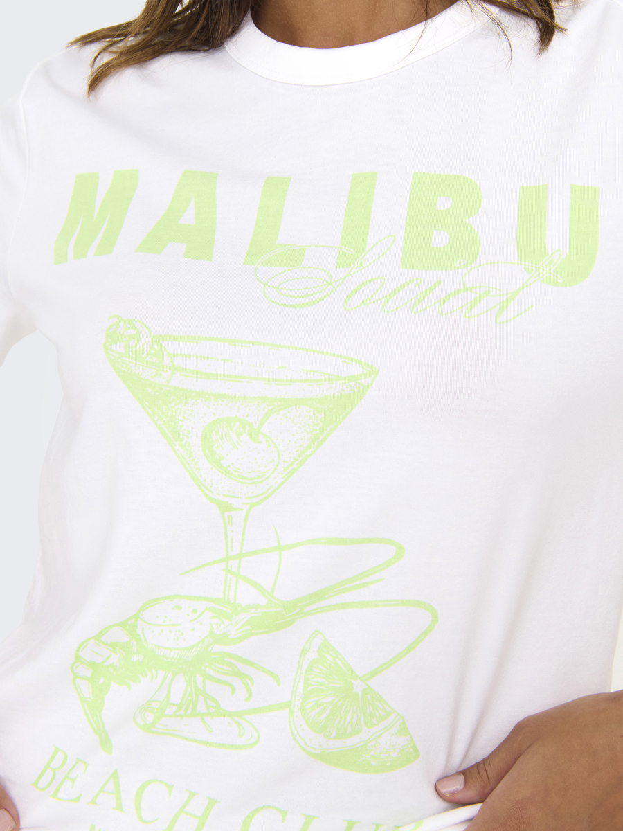 T-shirt van het merk Only in het Wit
