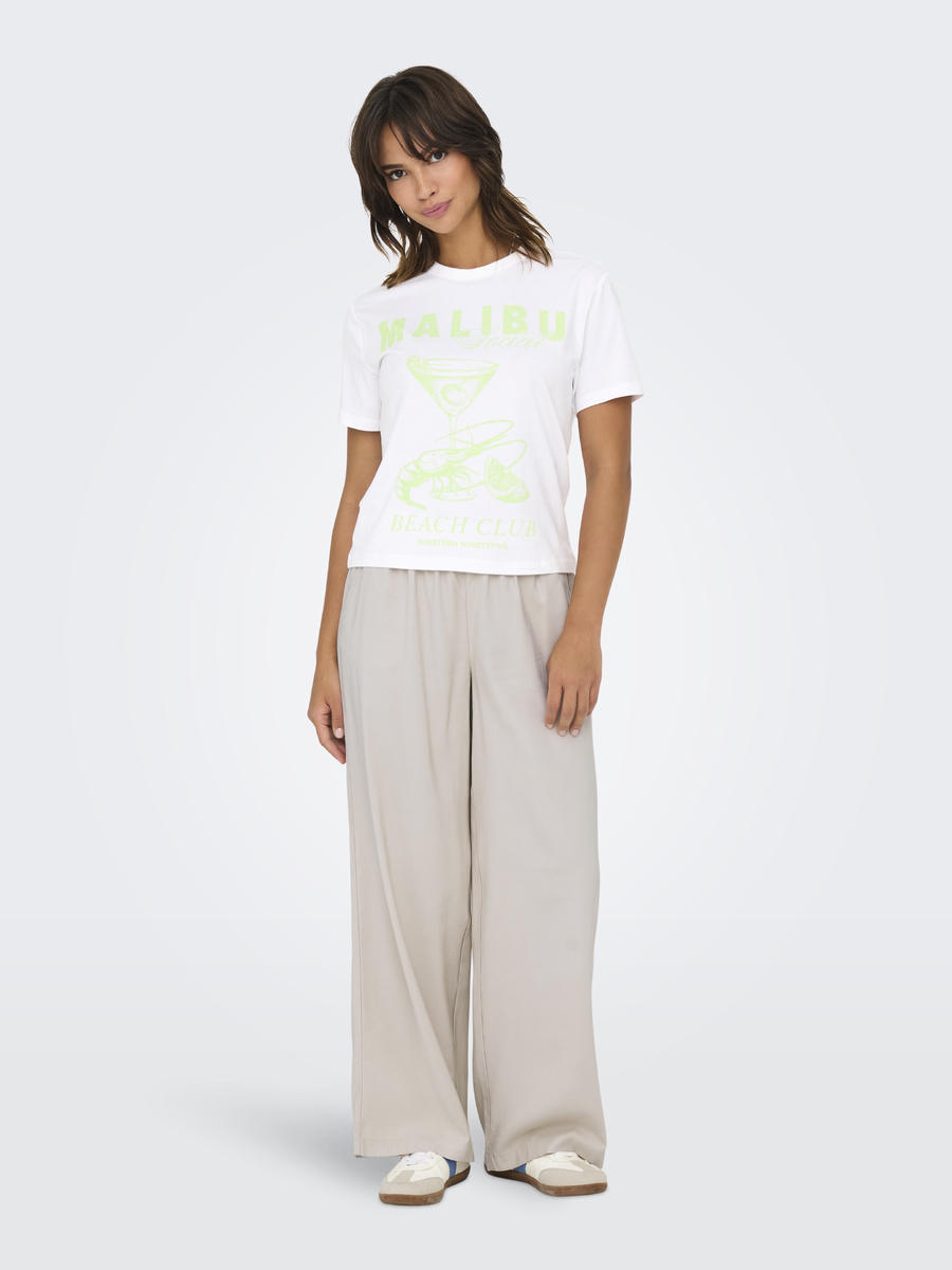 T-shirt van het merk Only in het Wit