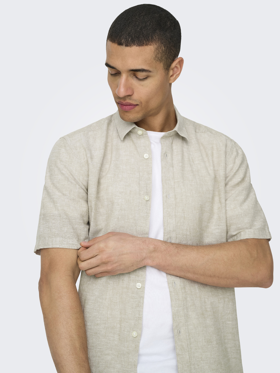 Hemd van het merk Only & Sons in het Ecru