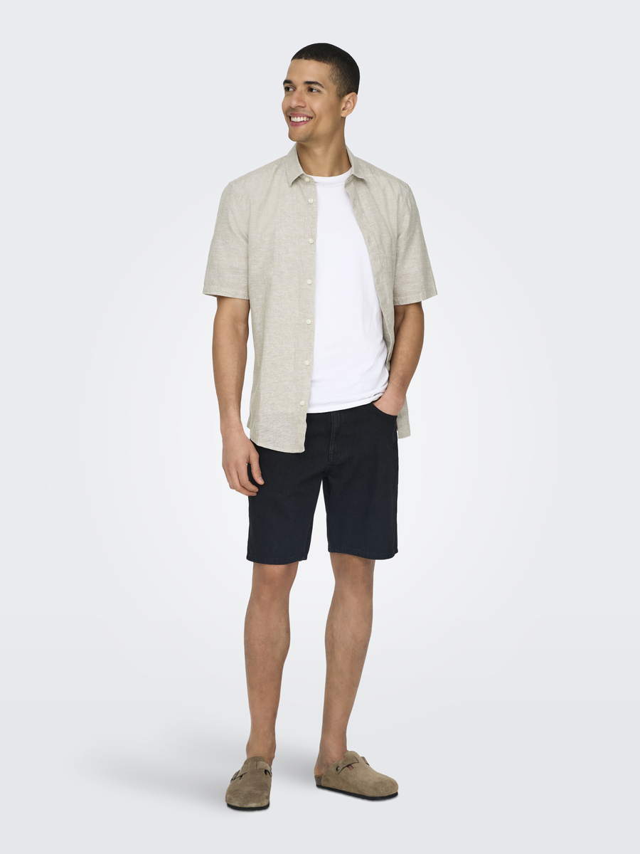 Hemd van het merk Only & Sons in het Ecru
