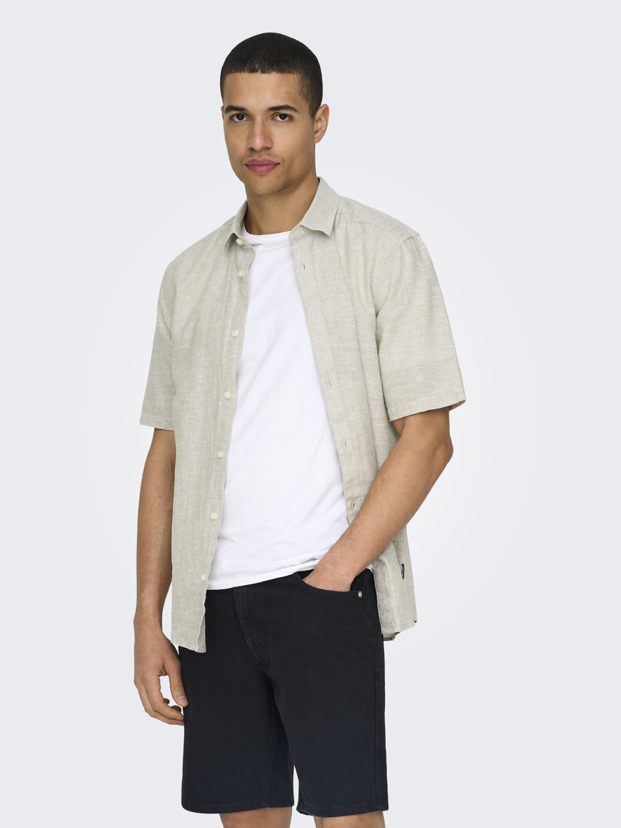 Hemd van het merk Only & Sons in het Ecru