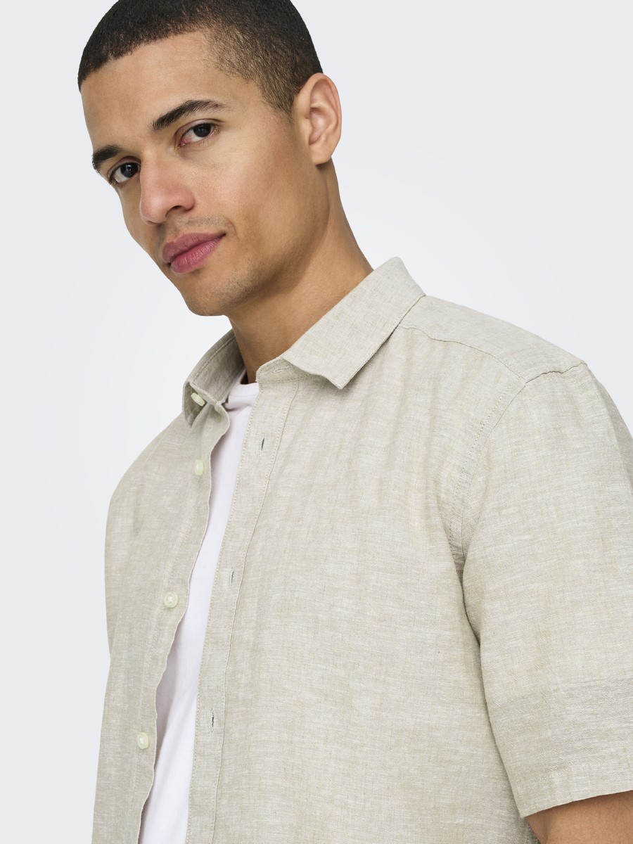 Hemd van het merk Only & Sons in het Ecru