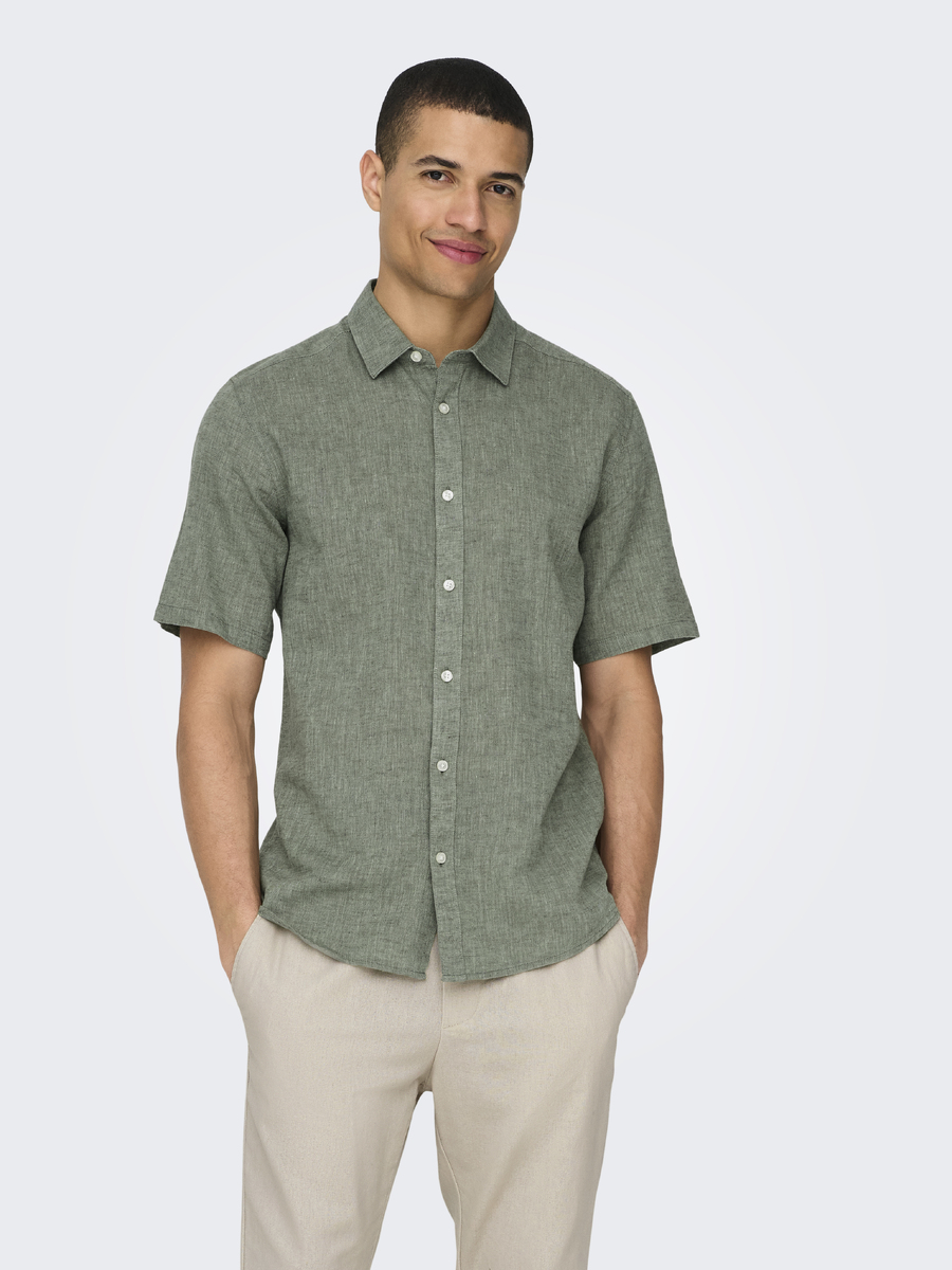 Hemd van het merk Only & Sons in het Groen