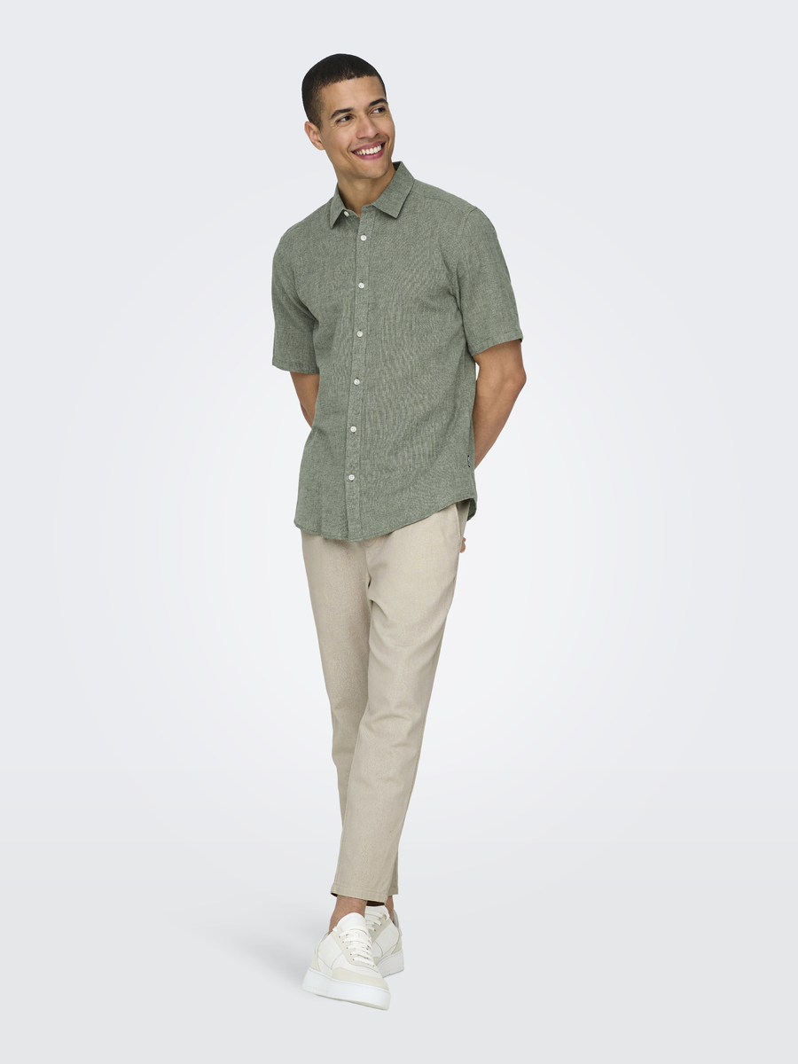 Hemd van het merk Only & Sons in het Groen