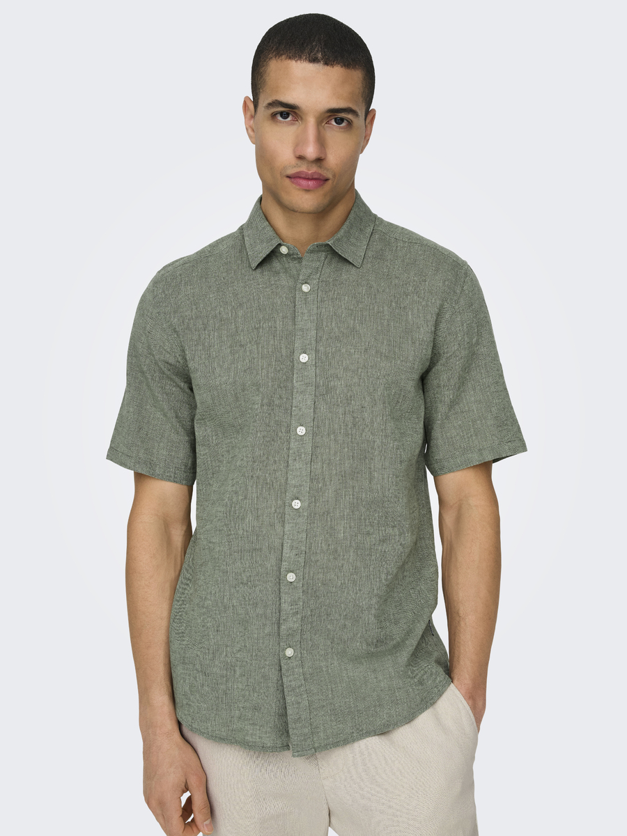 Hemd van het merk Only & Sons in het Groen