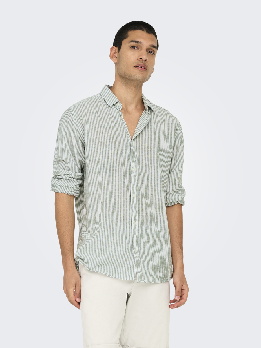Hemd van het merk Only & Sons in het Groen