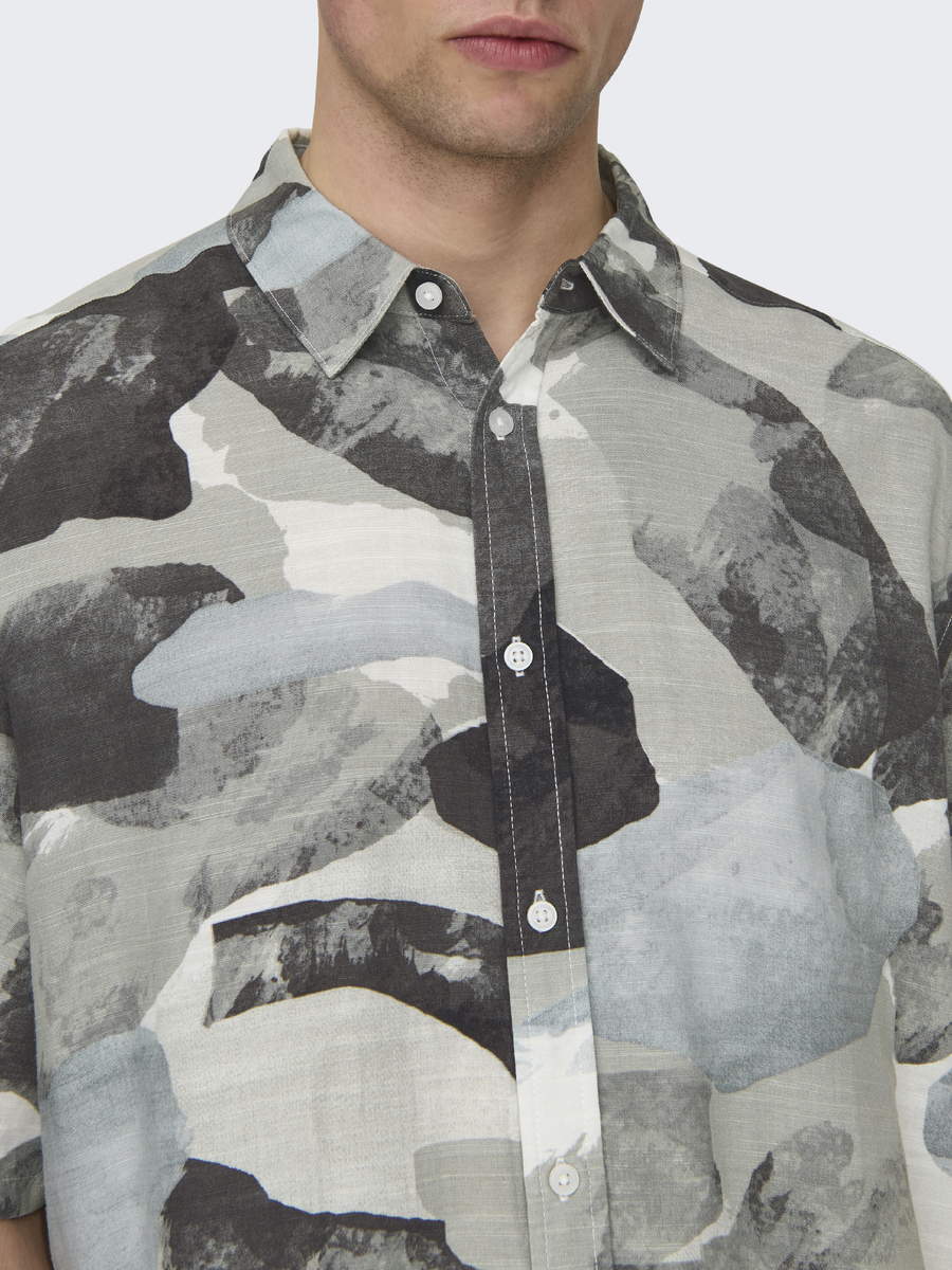Hemd van het merk Only & Sons in het Grijs