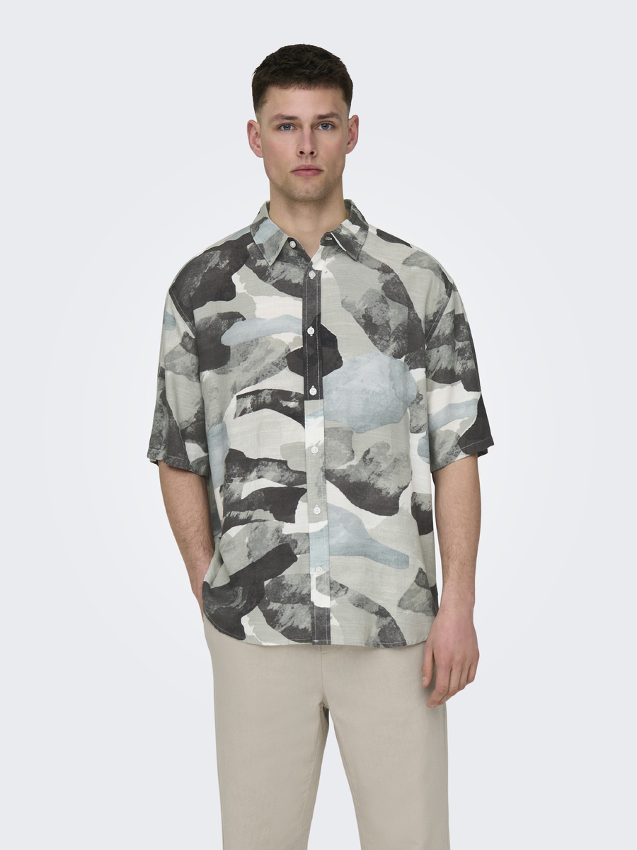 Hemd van het merk Only & Sons in het Grijs