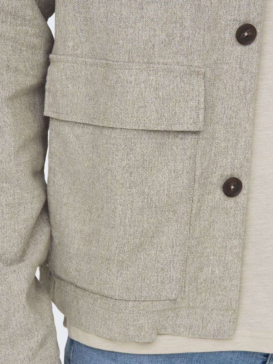 Jacket van het merk Only & Sons in het Ecru