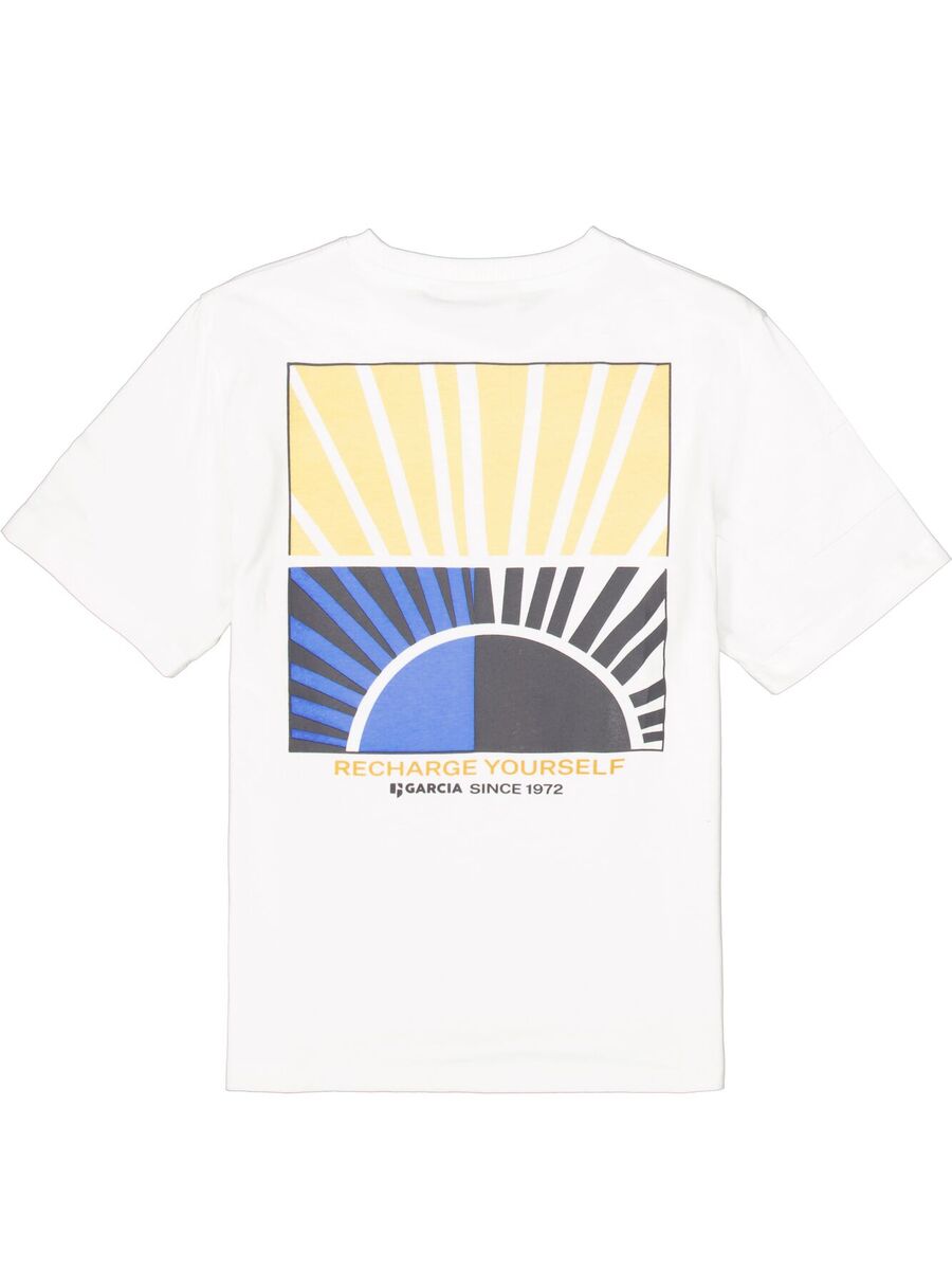 T-shirt van het merk Garcia in het Ecru