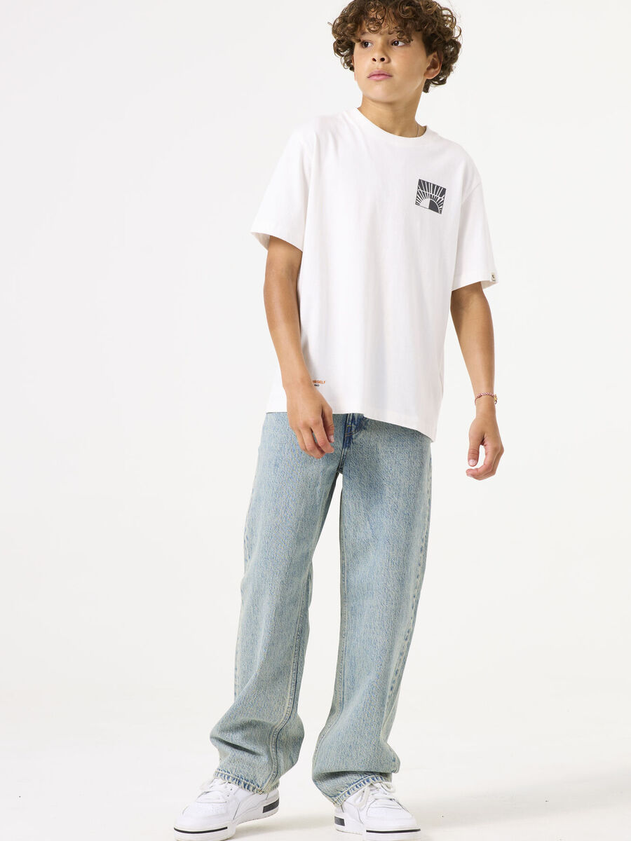 T-shirt van het merk Garcia in het Ecru