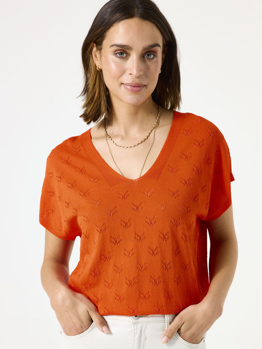 Pull van het merk Garcia in het Oranje