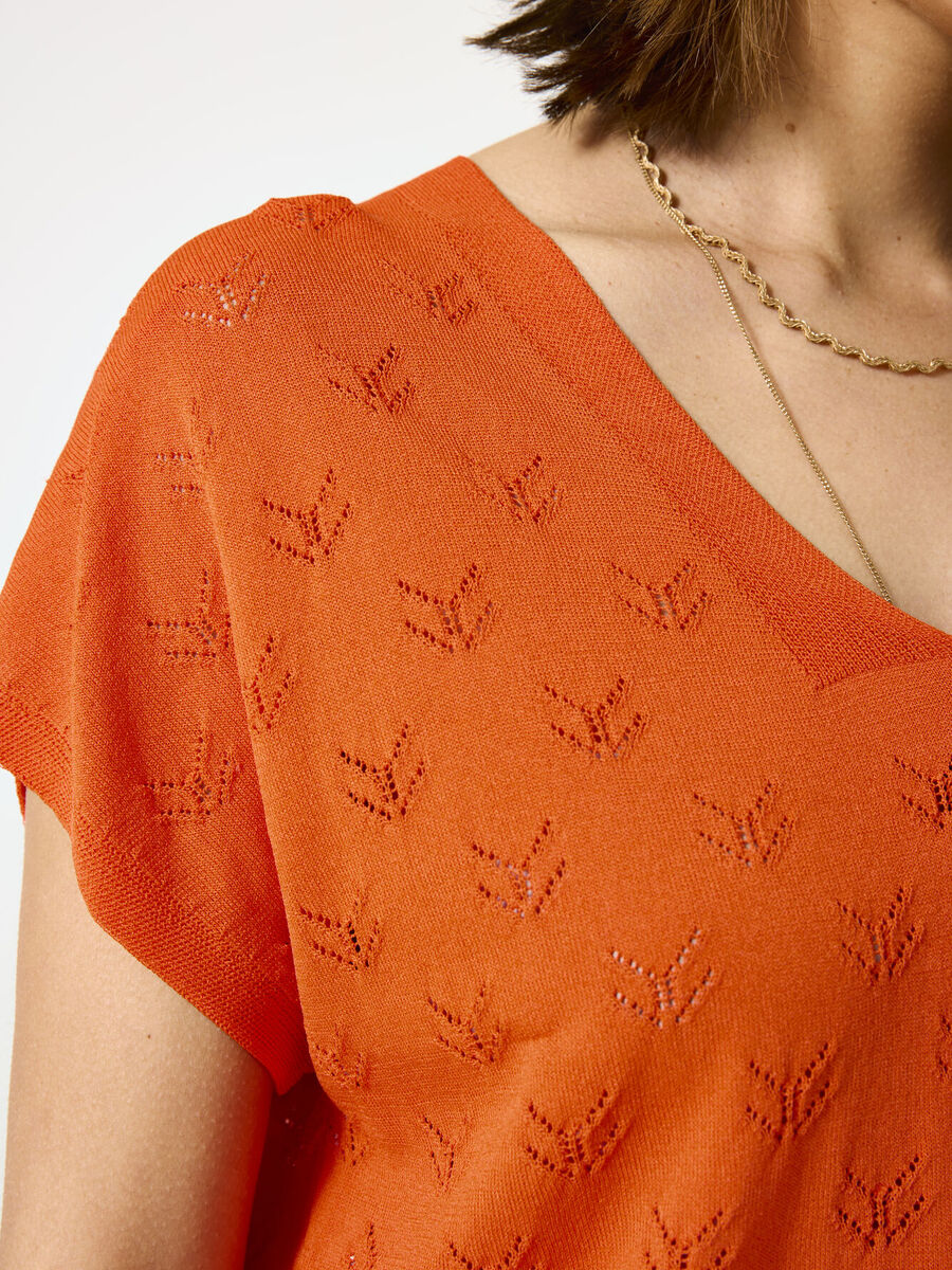 Pull van het merk Garcia in het Oranje
