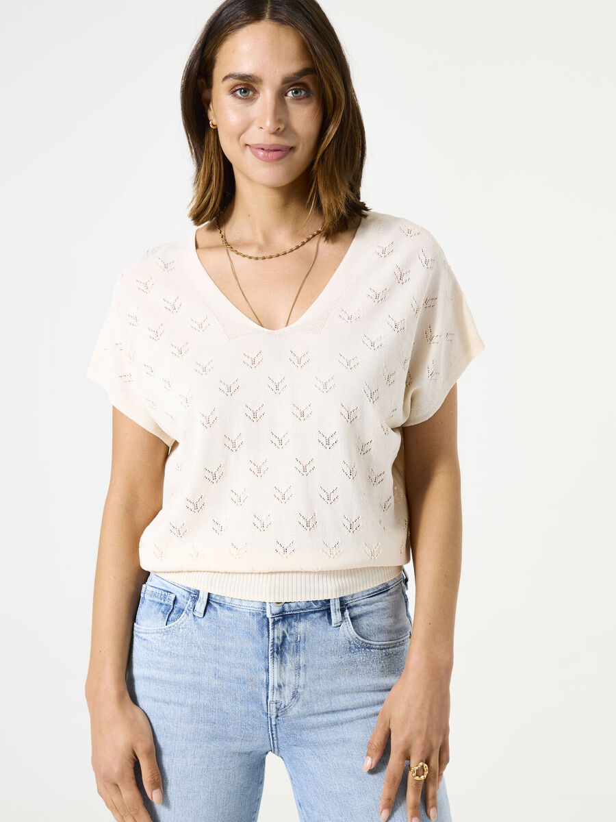 Pull van het merk Garcia in het Wit