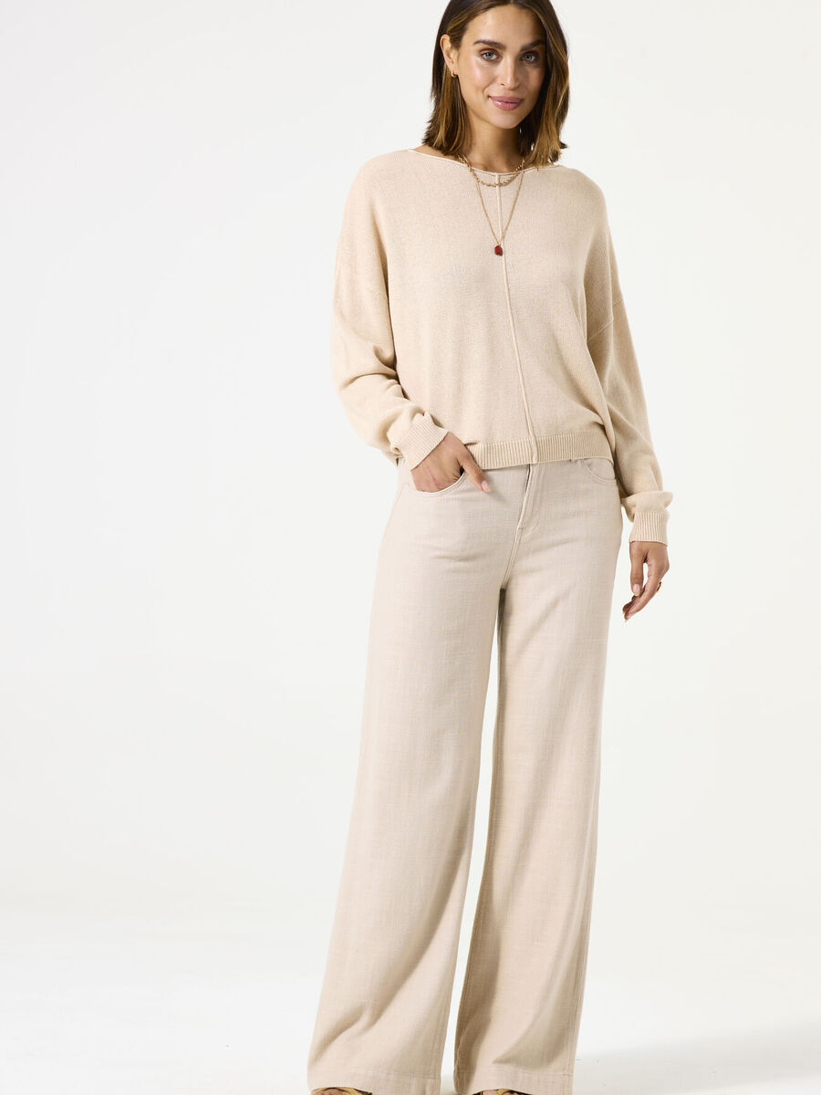 Pull van het merk Garcia in het Beige