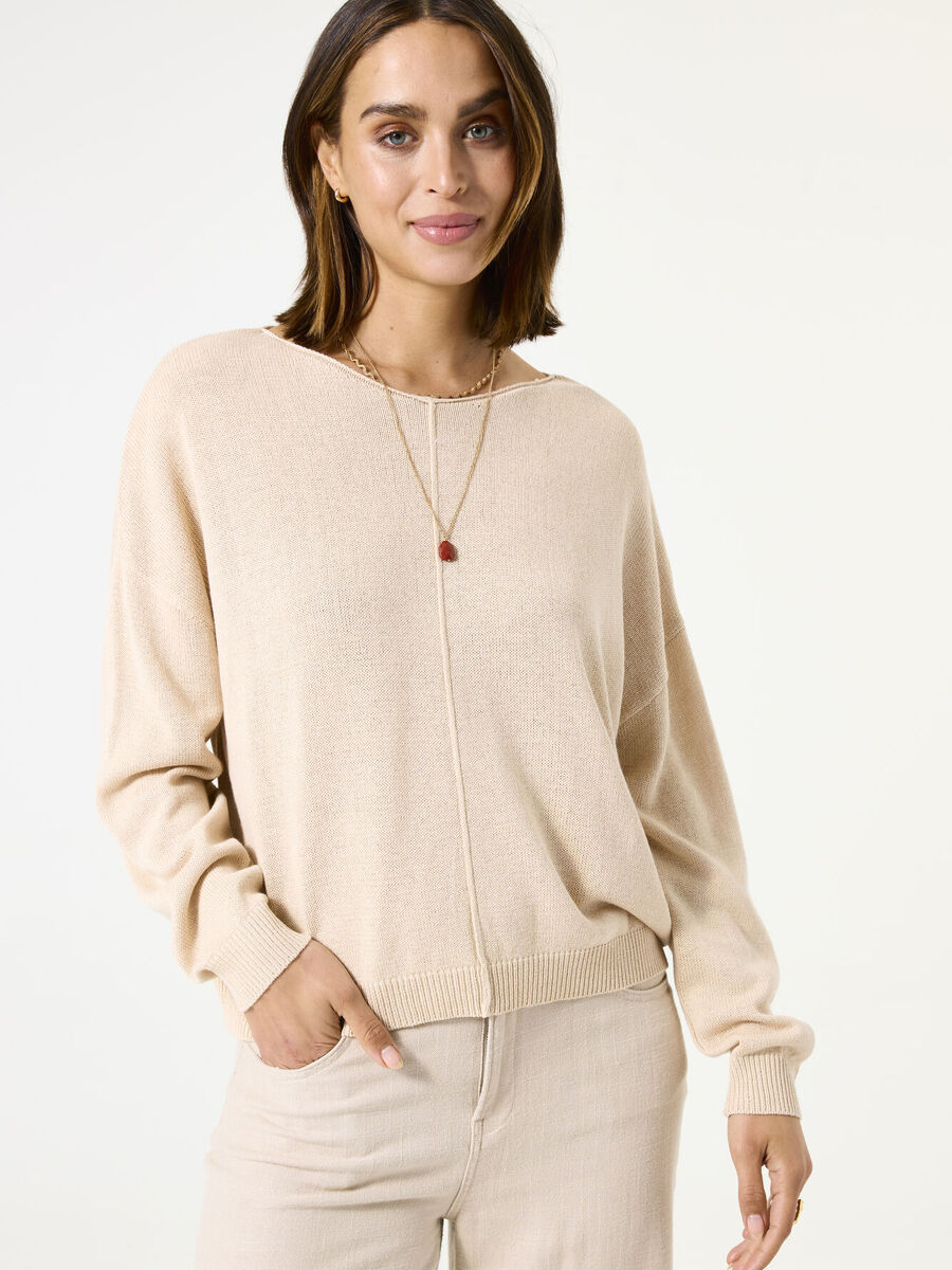 Pull van het merk Garcia in het Beige