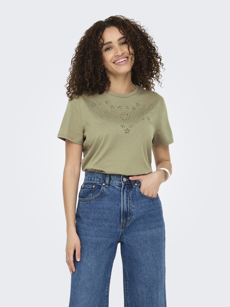 T-shirt van het merk Jdy in het Kaki