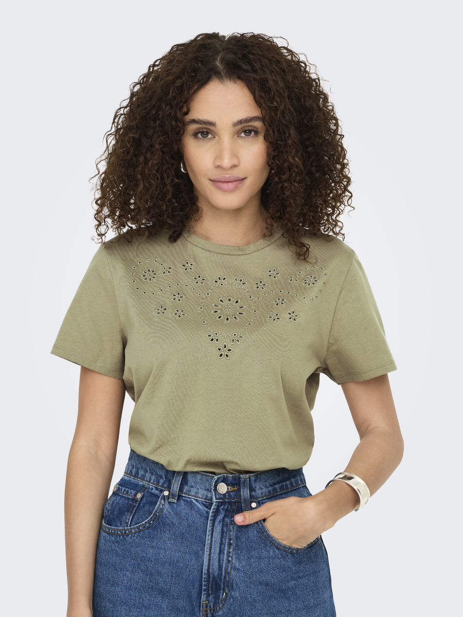 T-shirt van het merk Jdy in het Kaki