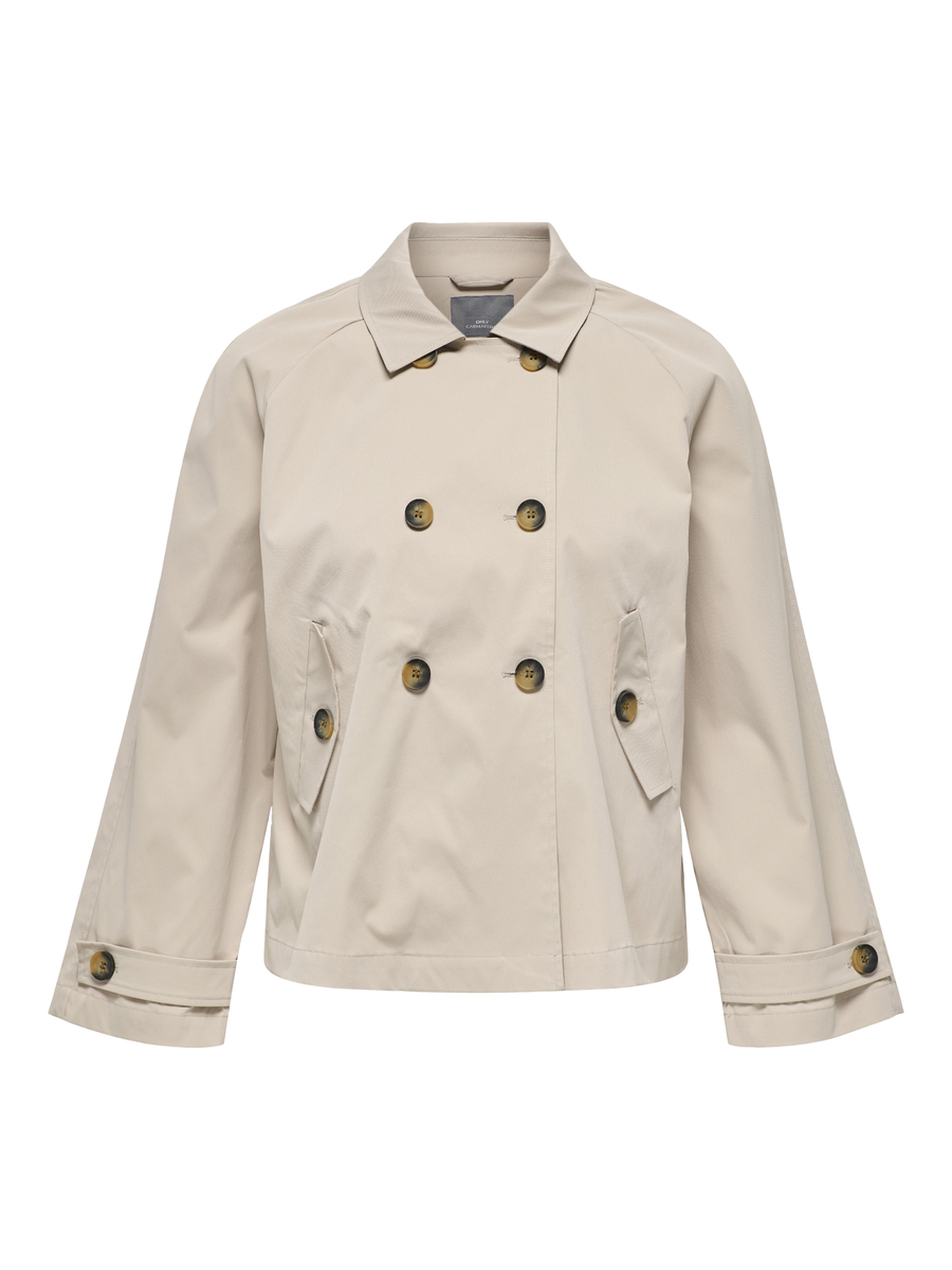 Jacket van het merk Only Carmakoma in het Beige