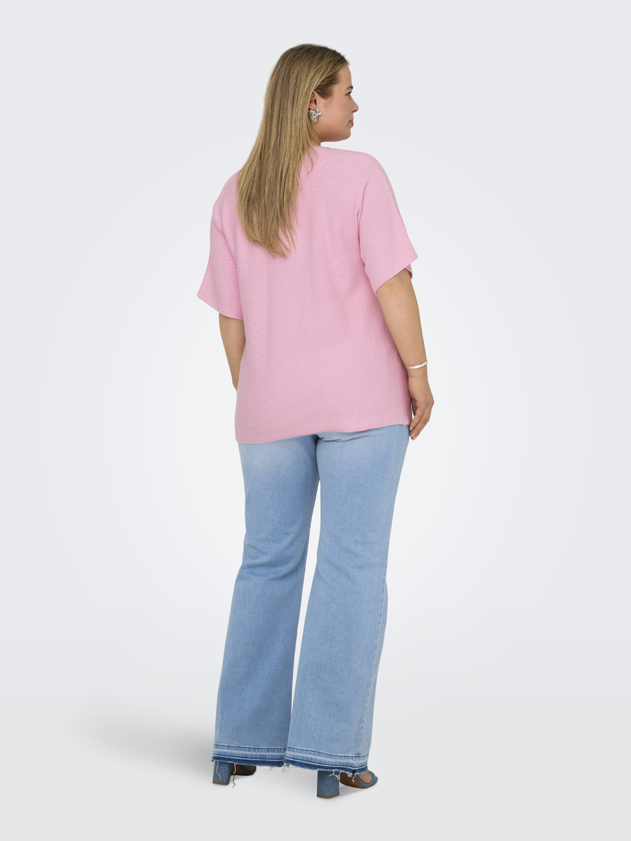 Pull van het merk Only Carmakoma in het Roze