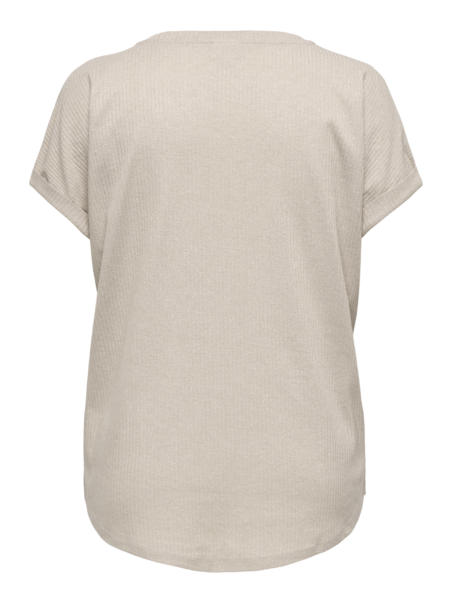 Top van het merk Only Carmakoma in het Beige