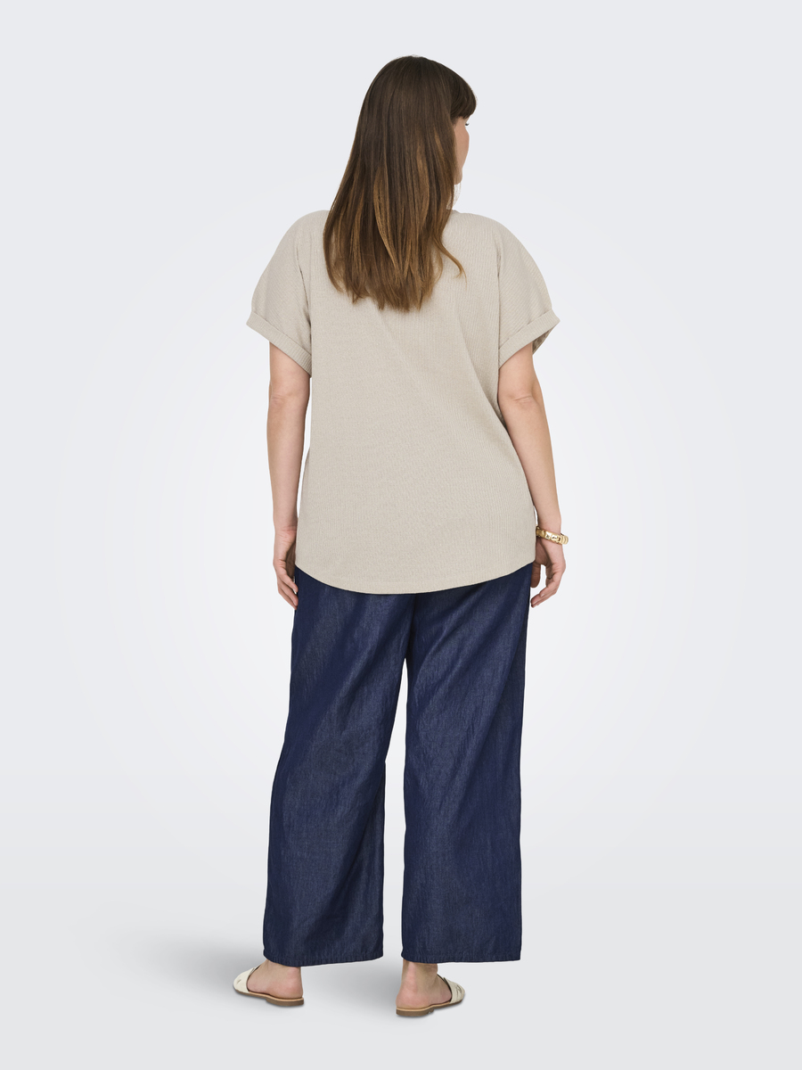 Top van het merk Only Carmakoma in het Beige